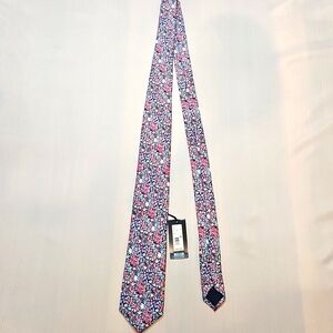 CREMIEUX - Floral Patterned Tie - Pink and Blue *NWT*